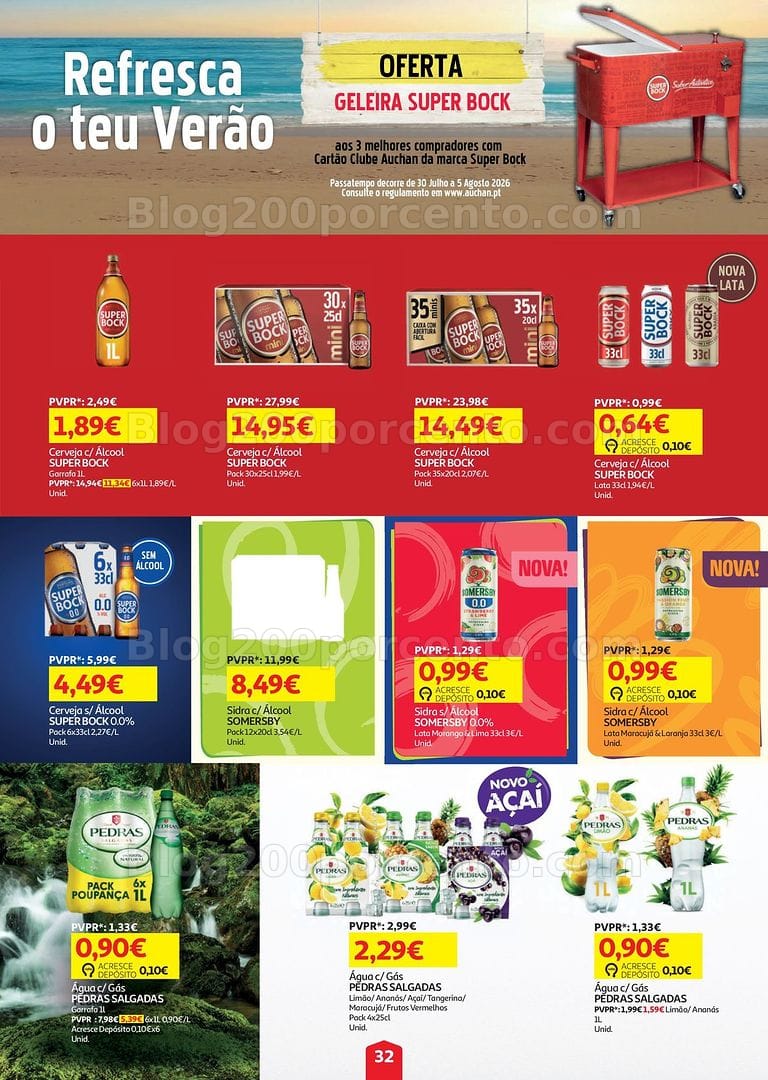 Antevisão Folheto AUCHAN Super Poupança Promoções de 30 julho a 5 agosto